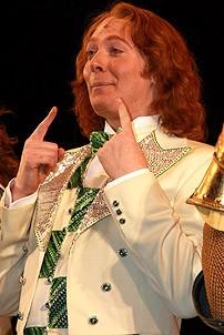 Clay Aiken opens in Spamalot - cc - Clay Aikens (singing) - 2