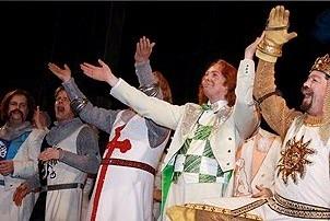 Clay Aiken opens in Spamalot - cc - Clay Aikens (singing) - 4