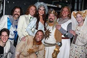 Clay Aiken opens in Spamalot - Brad Oscar - Clay Aiken - Hannah Waddingham - Jonathan Hadary - Christopher Sieber - Tom Deckman - Rick Holmes - David Hibbard