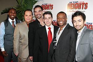 Broadway In the Heights Opening - Rogelio Douglas Jr. - Eliseo Roman - Javier Munoz - Tony Chiroldes - Rickey Tripp - Shaun Taylor-Corbett