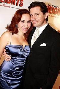 Broadway In the Heights Opening - Andrea Burns - husband Peter Flynn