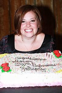 Shannon Durig Celebrates 1000 - Shannon Durig (with cake)