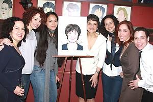 Priscilla Lopez Caricature at Sardi's - Olga Merediz - Janet Decal - Karen Olivo - Mandy Gonzalez - Andrea Burns - Robin De Jesus - Priscilla Lopez