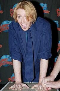 Clay Aiken at Planet Hollywood - Clay Aiken (cement)