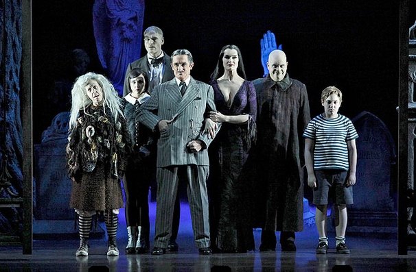Show Photos - The Addams Family - Jackie Hoffman - Rachel Potter - Zachary James - Roger Rees - Brooke Shields - Brad Osacr - Adam Riegler