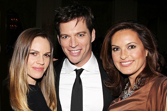 ... Hargitay strike a pose with...
