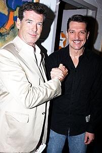 Brosnan at South Pacific - Pierce Brosnan - Paulo Szot