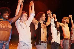 2008 Hair Opening - Patina Renea Miller - Jonathan Groff - Will Swenson - Caren Lyn Manuel - Bryce Ryness (c.c.)