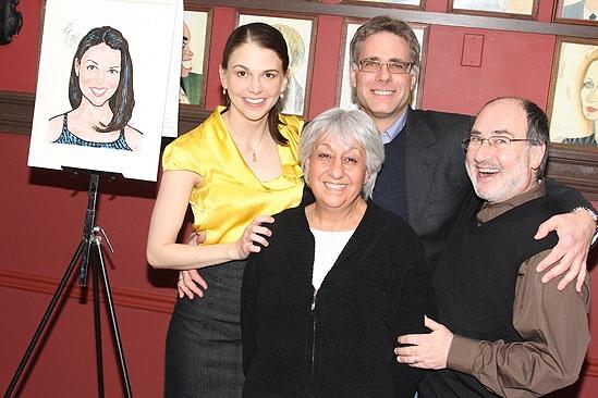 Sutton Foster Honored at Sardi’s – Sutton Foster – Wendie Adelman – Phil Adelman – Steve Unger