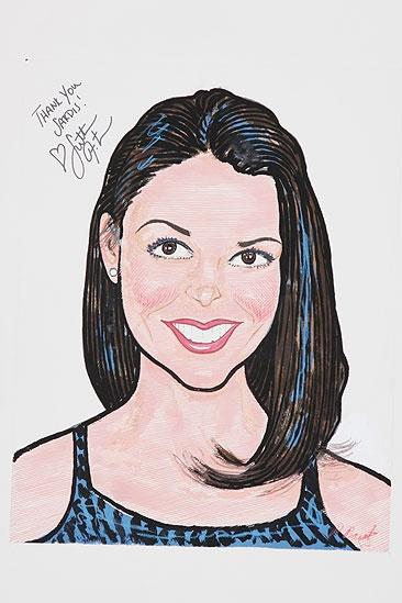 Sutton Foster Honored at Sardi’s – Caricature – Sutton Foster