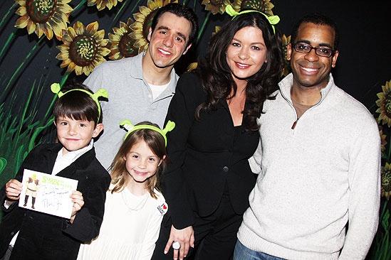 Catherine Zeta-Jones at Shrek the Musical – Catherine Zeta-Jones – Carys – Dylan – Daniel Breaker – Noah Rivera