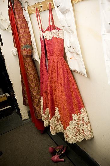 Girls in Jersey Boys – dress hanging