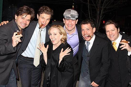 Happiness Opening Night – Hunter Foster – Sebastian Arcelus – Susan Stroman – James Moye – Miguel Cervantes – Robert Petkoff