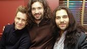 Gavin Creel shares his excitement with Hair castmates Paris Remillard and Steel Burkhardt.