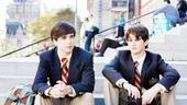 Doyle's been doing double-duty as an actor lately, appearing both onstage and (as seen here with fellow actor Connor Paolo as Eric van der Woodsen) in the hit show Gossip Girl. He plays Eric's boyfriend Jonathan Henry.