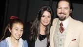 Hello, Tateh! Lea Michele gets between Sarah Rosenthal and her stage dad, Robert Petkoff. (Fun fact: Michele is still very close to Peter Friedman, who played her dad in Ragtime.)