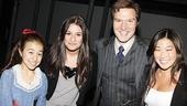Glee star and Spring Awakening alum Jenna Ushkowitz accompanied Lea Michele to Ragtime, and stepped in for snapshot with Sarah Rosenthal and Ron Bohmer (Father).