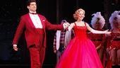 It&rsquo;s already a merry opening night for onstage pair Tony Yazbeck and Mara Davi as they take a bow.