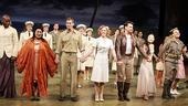 The entire South Pacific company acknowledges the audience&rsquo;s applause.
