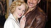 Backstage, Laura Osnes and Paulo Szot celebrate her successful return to South Pacific.