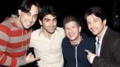 Ryan Duncan and Andy Karl (who originated the roles of Juan and Luke, respectively) point out their current cast Altar egos, Mauricio Perez and Lee Markham.