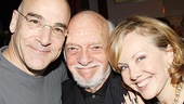 Paradise Found star Mandy Patinkin is flanked by the show's co-directors Hal Prince and Susan Stroman.