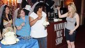 Mamma Mia 15th Longest Running Show - Brandi Burkhardt - winner (toast)