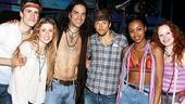 Jason Mraz and Judd Apatow at Hair - Jason Mraz - Gavin Creel - Caissie Levy - Will Swenson - Sasha Allen - Megan Reinking