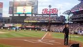 Will Swenson Sings at Mets Game - Will Swenson (jumbotron)