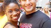 Memphis BBQ Meet and Greet - Montego Glover - Chad Kimball (hug)