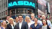 Shrek at NASDAQ – group outside