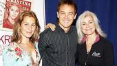 Helen Sj&ouml;holm and Louise Pitre pose with their leading man, Kevin Odekirk.