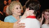Leaving a Broadway show is a full-contact sport. First, Tony Award nominee Carole Shelley steps in to wish onstage grandson Kiril Kulish&nbsp;well...