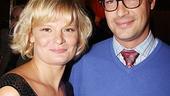 Martha Plimpton, who played Studio 54 as co-star of Pal Joey last season, strolls in with boyfriend Todd Owens. 