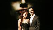 Sierra Boggess and Ramin Karimloo look stunning as they pose at Her Majesty&rsquo;s Theatre in London for the launch of Love Never Dies.
