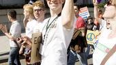 Hair at the National Equality March - Gavin Creel color