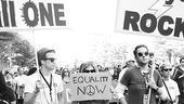 Hair at the National Equality March - Gavin Creel - Caissie Levy - Andrew Kober