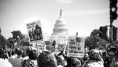 Hair at the National Equality March - Rally Signs