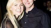 Christian Borle, who plays chimney sweep Bert, gets a hug from girlfriend Laura Bell Bundy, his co-star on Broadway in Legally Blonde.