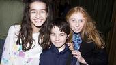 More new members of the Banks family: Alexandra Berro and Juliette Allen Angelo, who alternate as Jane Banks, sandwich onstage brother Jeremiah Kissane, who plays Michael Banks at certain performances.