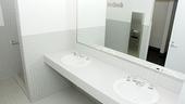 John Stamos Dressing Room - Bathroom Before