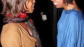 Diva talk! Alfre and Montego share a moment.