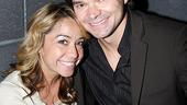 Cast member Hunter Foster has a pitch-perfect, one-woman cheering section in wife and opening nighter Jennifer Cody, who you've seen in Broadway hits like Grease and Shrek.