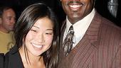 Jenna Ushkowitz looks Glee-ful meeting Ragtime star Quentin Earl Darrington.