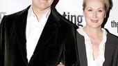 Frequent co-stars Meryl Streep and Kevin Kline step out after their special performance of The Lover and the Poet.