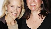Producer Daryl Roth happily poses beside director Karen Carpenter.