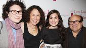 Two Love, Loss stars, one family! Meet the DeVitos: Gracie DeVito, Rhea Perlman, Lucy DeVito and Danny DeVito.