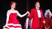 A teary Melissa Errico gathers her ruffles and greets the audience with co-star James Clow.