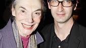 This director Daniel Aukin is congratulated by everyone&rsquo;s favorite first-nighter, Marian Seldes.