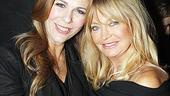 Rita Wilson gets a hug from the one and only Goldie Hawn.